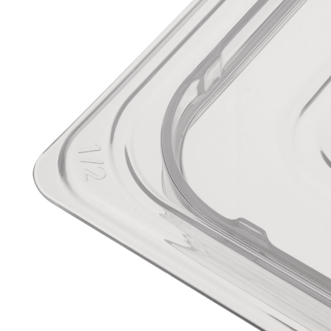 Nisbets Essentials Polypropylene 1/2 Gastronorm Lid Clear