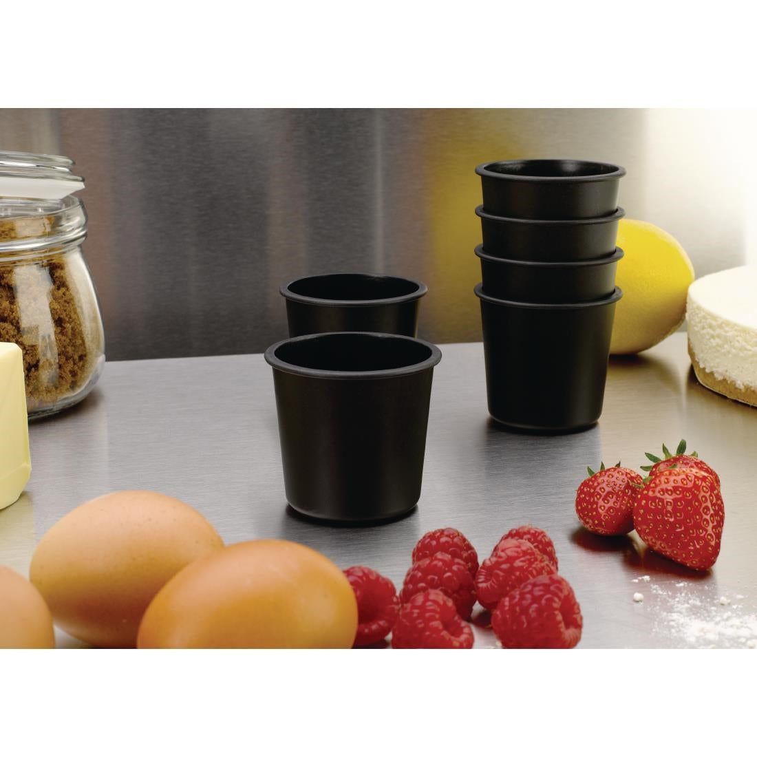 Matfer Bourgeat Exoglass Dariole Mould 55mm (6 Pack)