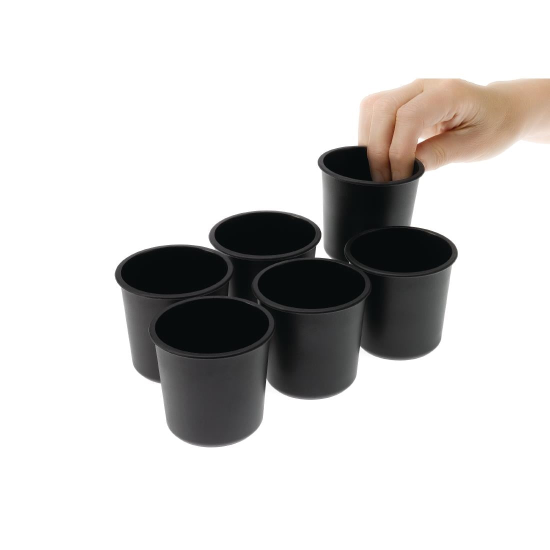 Matfer Bourgeat Exoglass Dariole Mould 60mm (6 Pack)