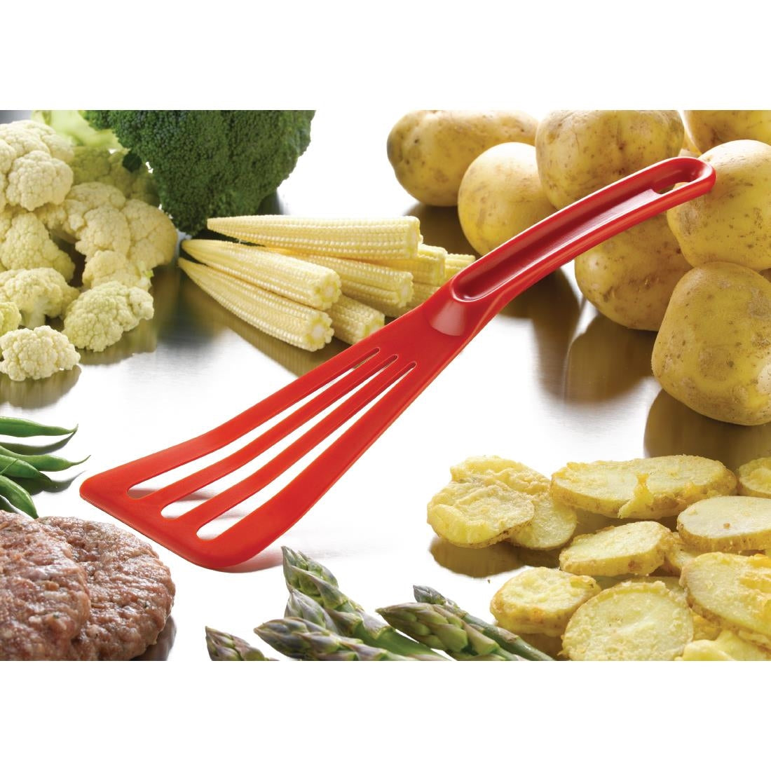 Matfer Bourgeat Pelton Exoglass Spatula 30cm Red