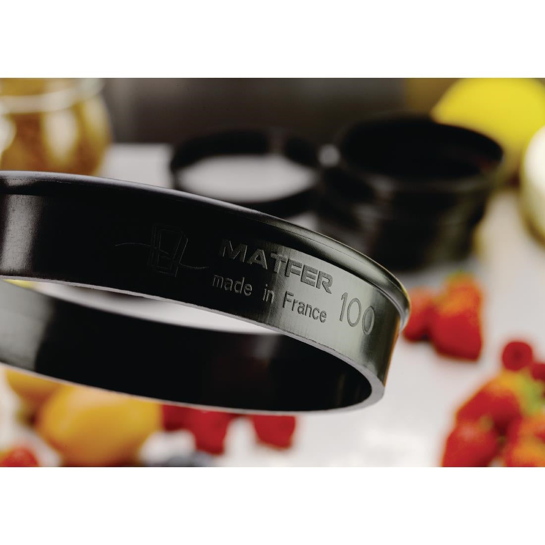 Matfer Bourgeat Exoglass Tart Ring 100mm (6 Pack)