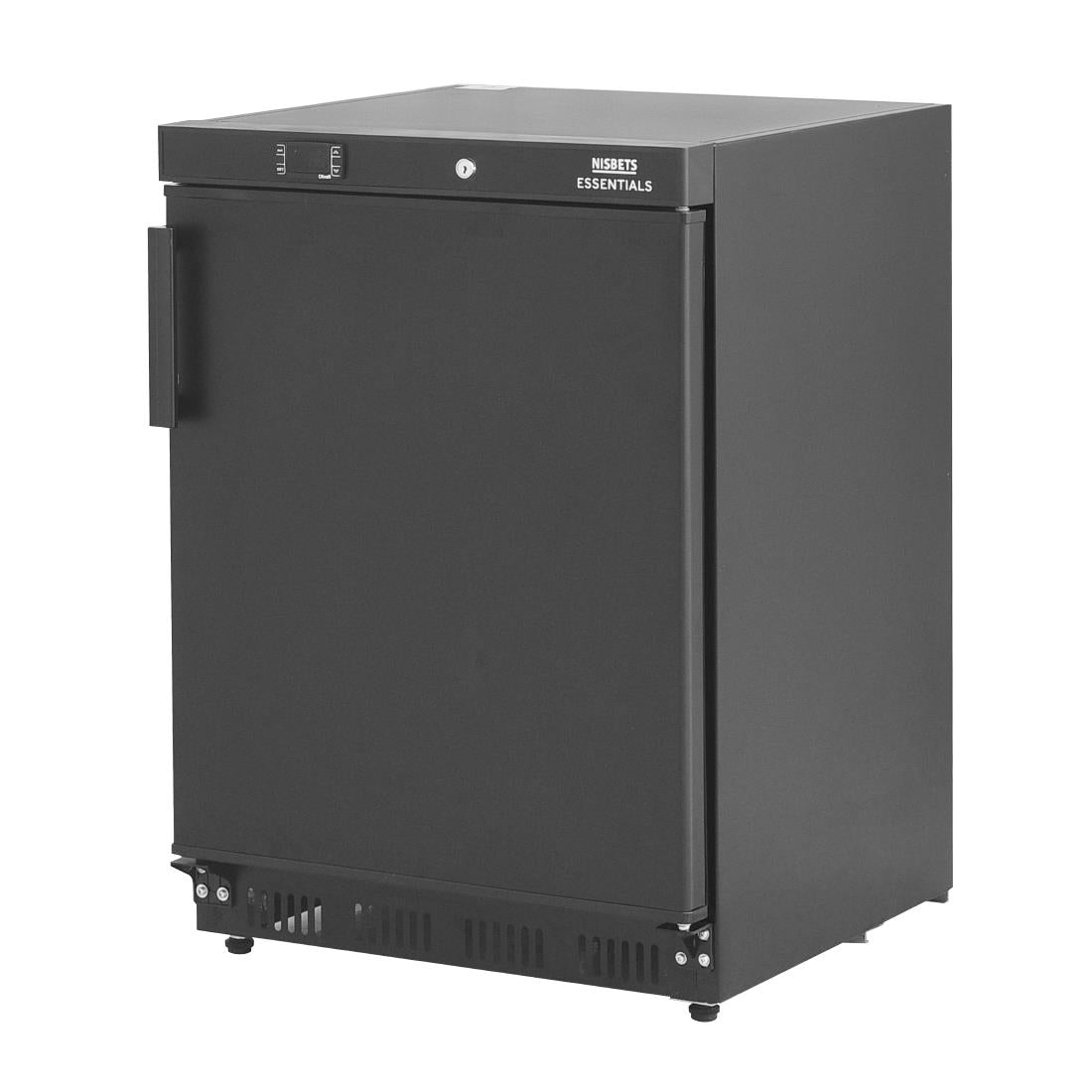 Nisbets Essentials Undercounter Freezer Black - 140Ltr