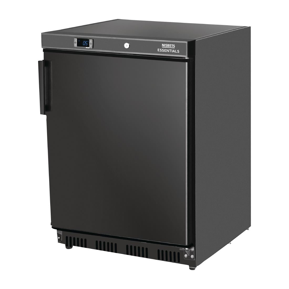 Nisbets Essentials Undercounter Refrigerator Black - 150Ltr