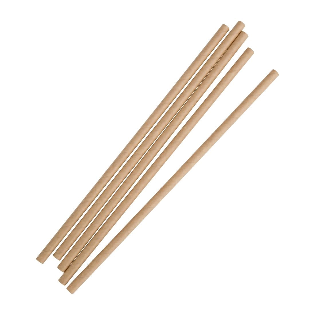 Fiesta Compostable Paper Straws Kraft (250 Pack)