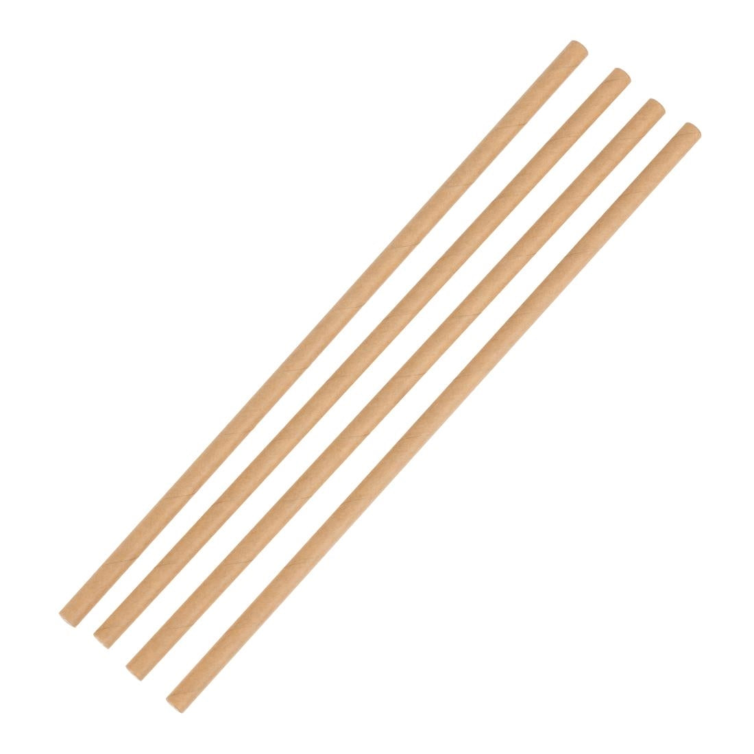 Fiesta Compostable Paper Straws Kraft (250 Pack)