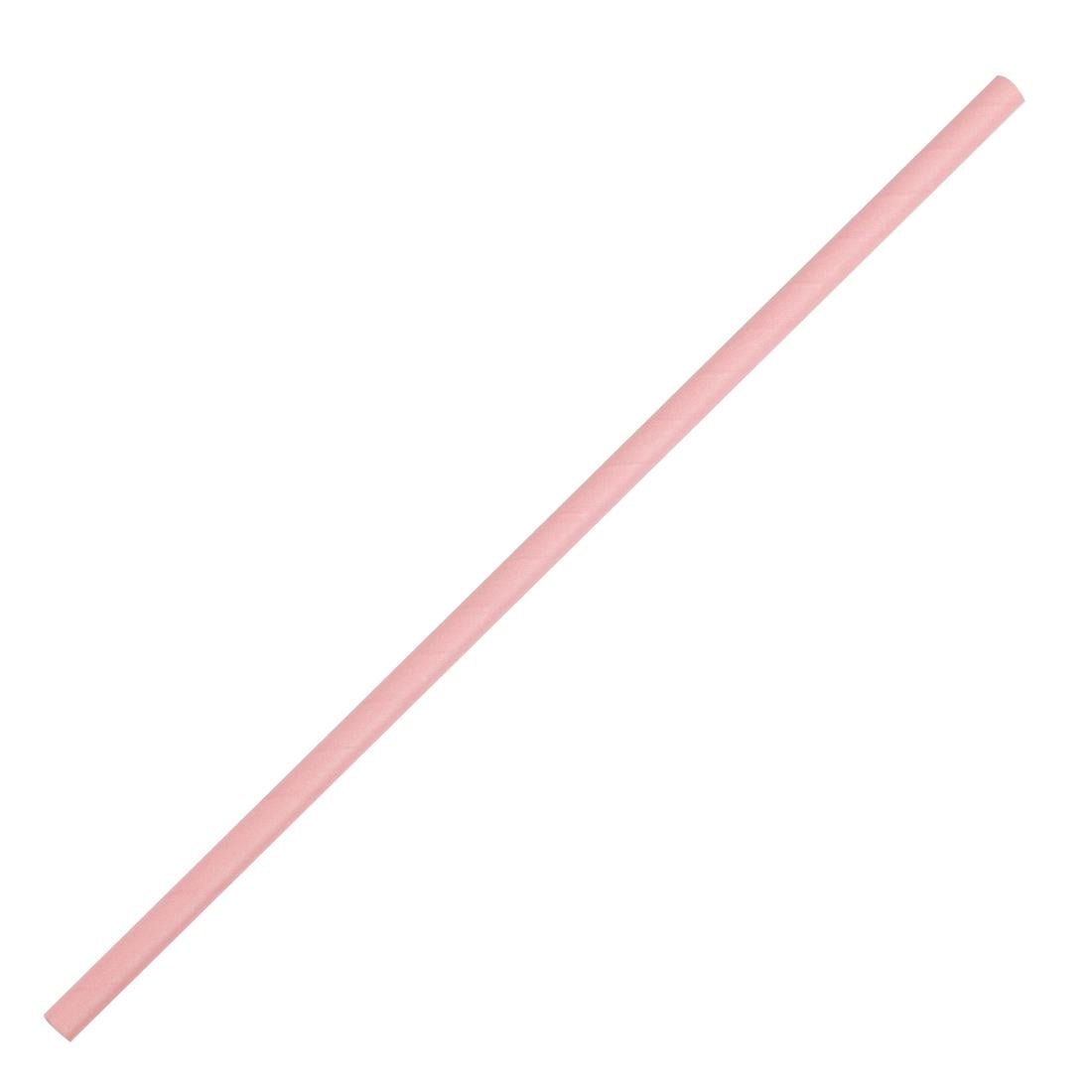 Fiesta Compostable Paper Straws Pink (250 Pack)
