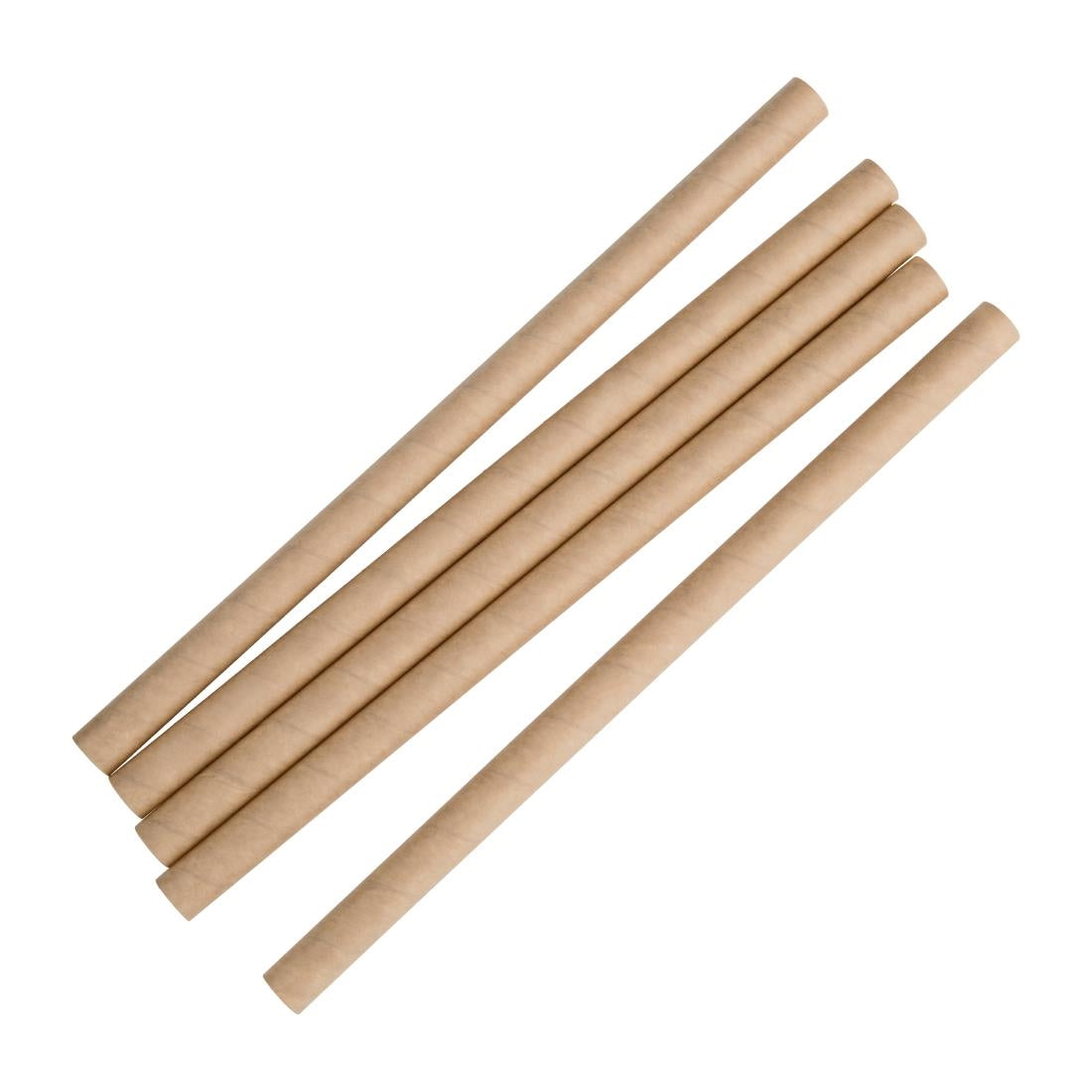 Fiesta Compostable Paper Smoothie Straws Kraft (250 Pack)
