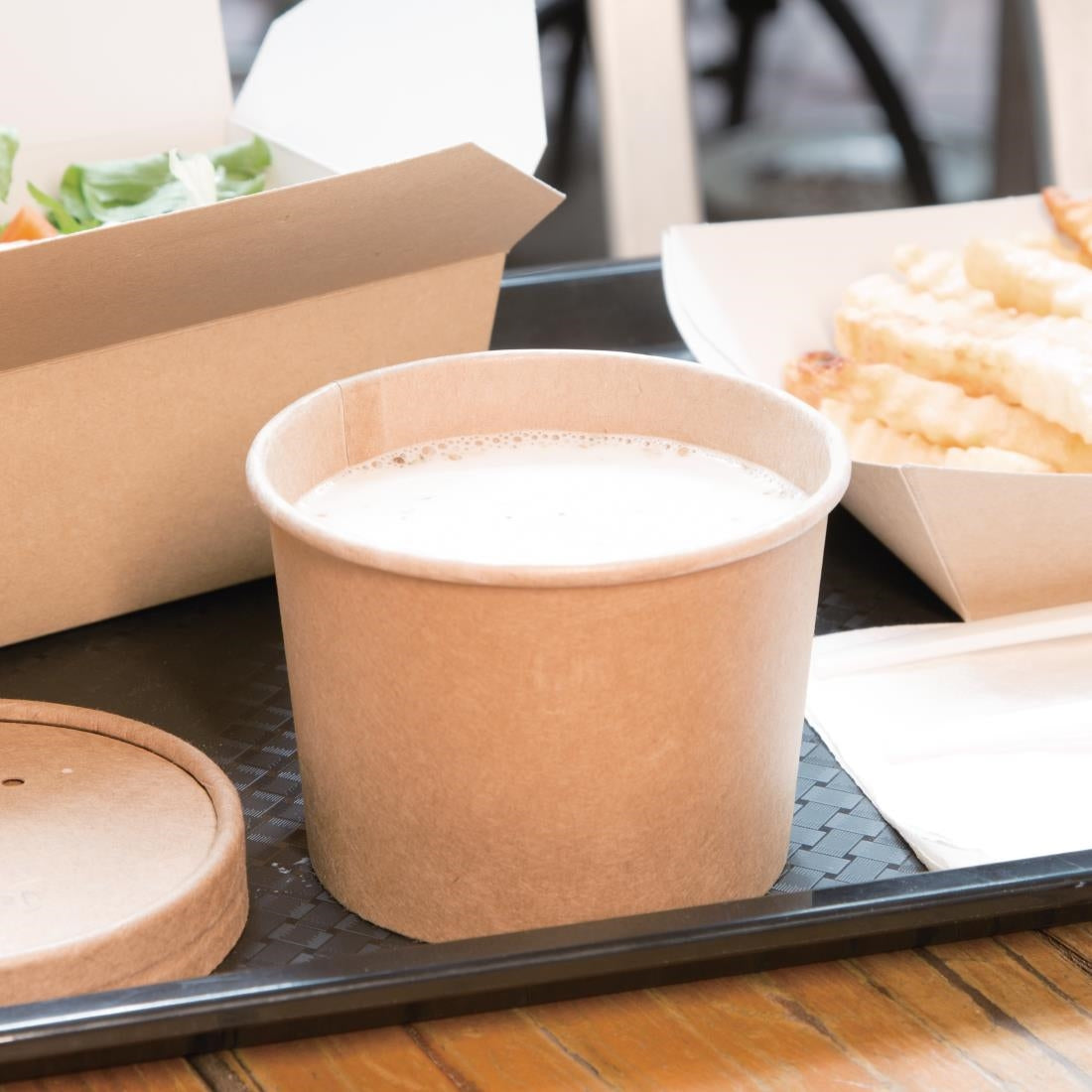 Fiesta Compostable Soup Containers 98mm 340ml / 12oz (500 Pack)