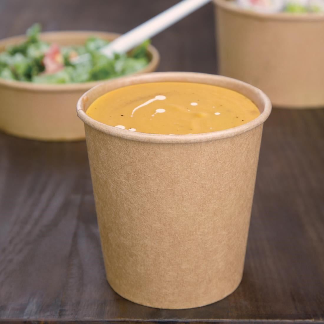 Fiesta Compostable Soup Containers 98mm 455ml / 16oz (500 Pack)