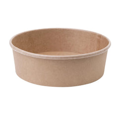 Fiesta Compostable Round Kraft Salad Bowls 500ml / 18oz (300 Pack)