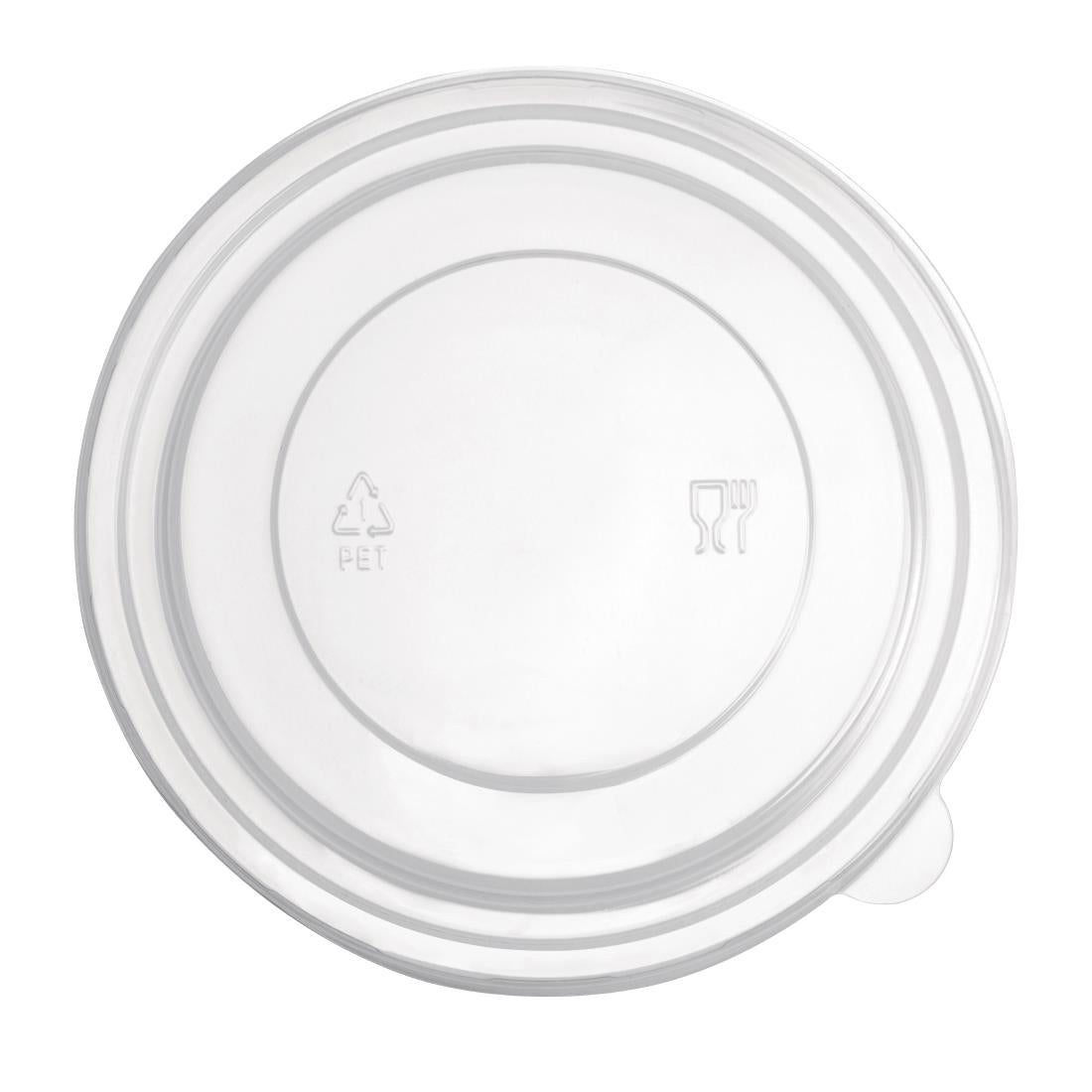 Fiesta Recyclable PET Round Salad Bowl Lids (300 Pack)