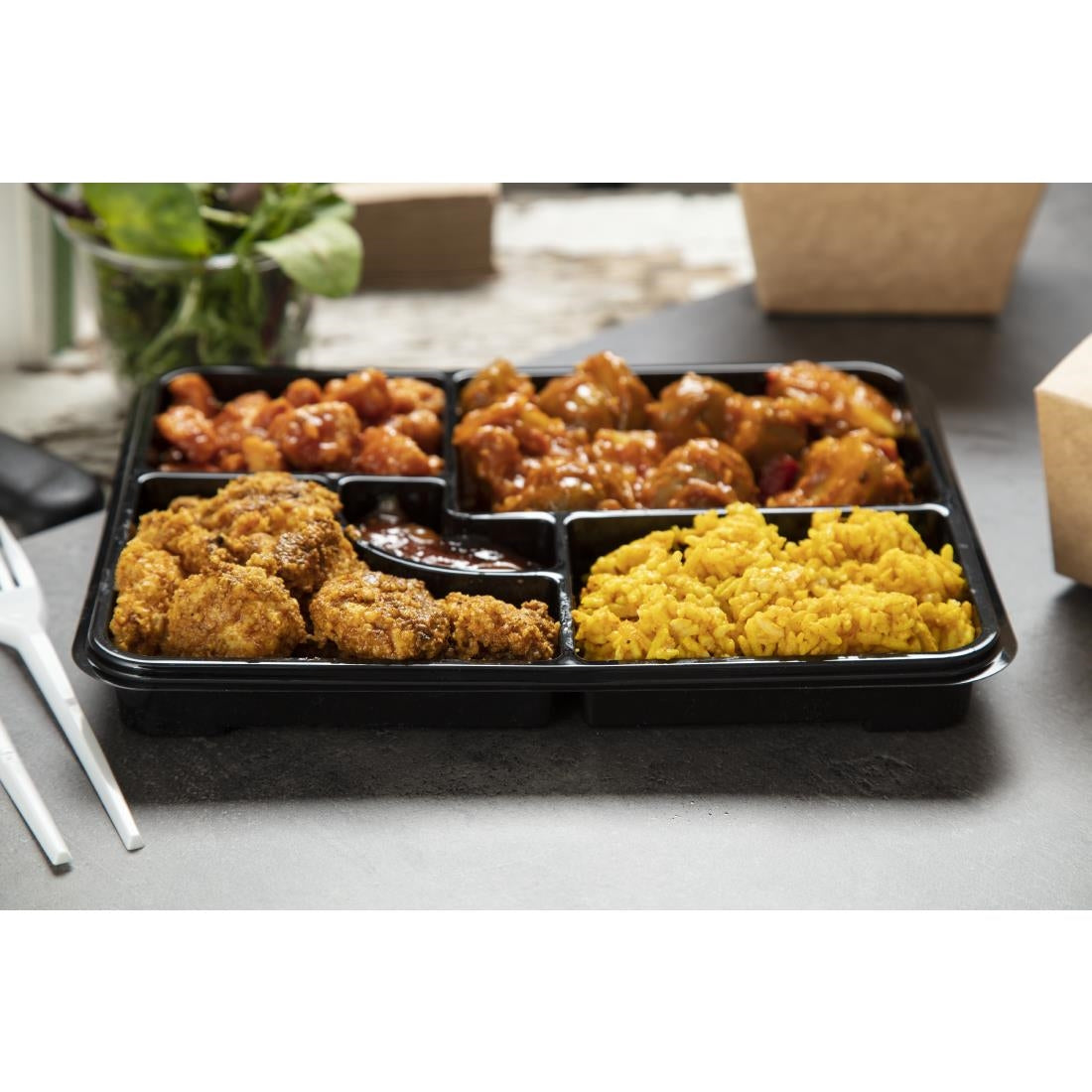 Faerch Recyclable Bento Boxes Base Only 263 x 201mm (90 Pack)