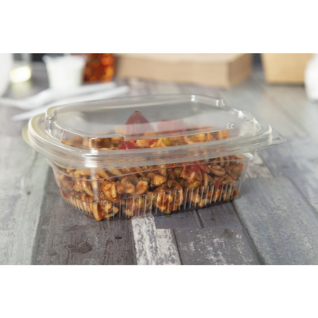 Faerch Fresco Recyclable Deli Containers With Lid 500ml / 17oz (500 Pack)