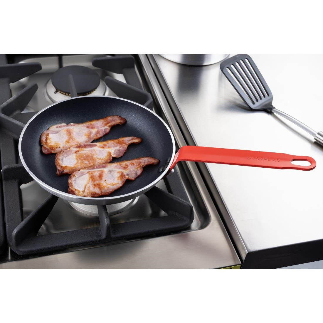 Hygiplas Aluminium Non-Stick Teflon Platinum Plus Frying Pan Red 24cm