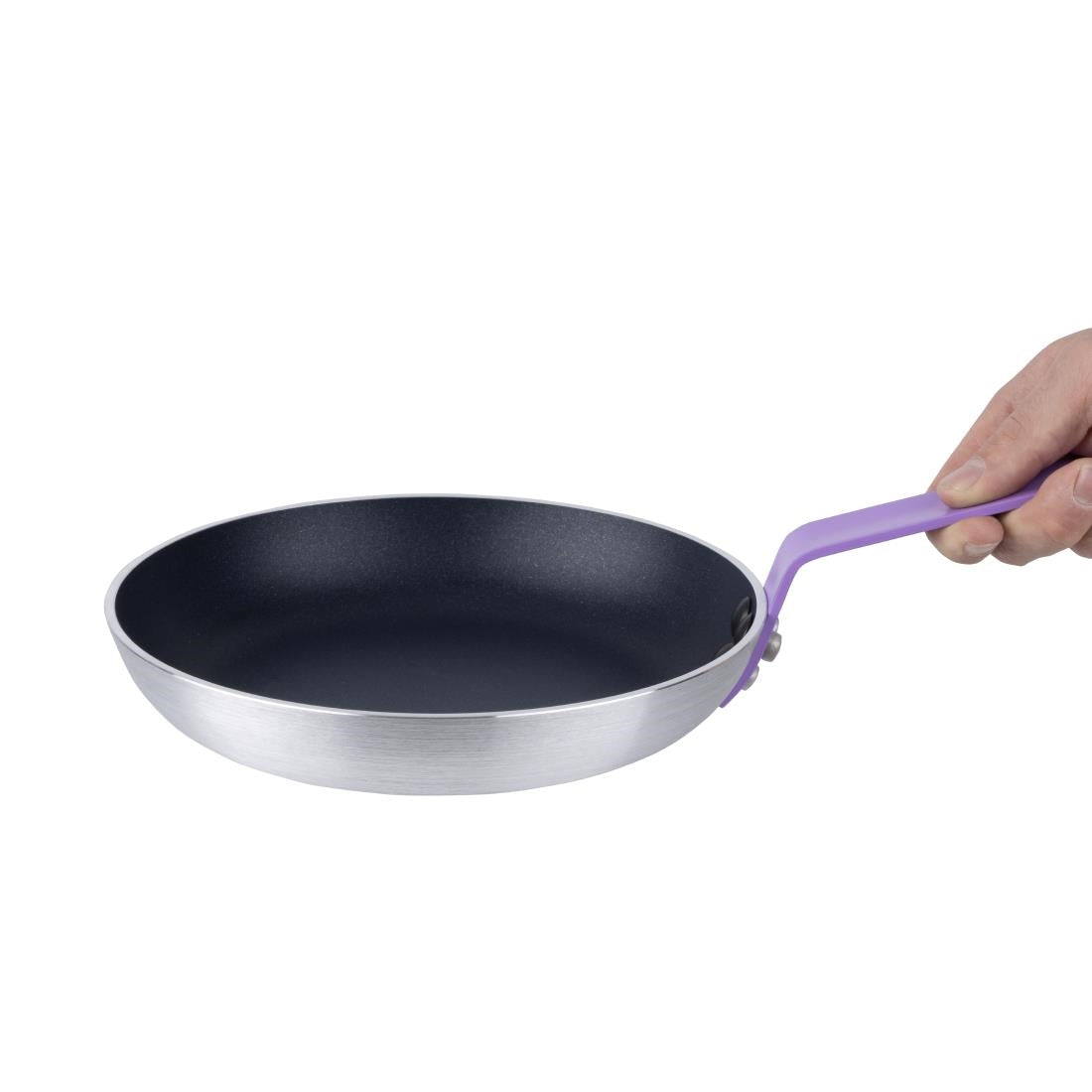 Hygiplas Aluminium Non-Stick Teflon Platinum Plus Frying Pan Purple 24cm