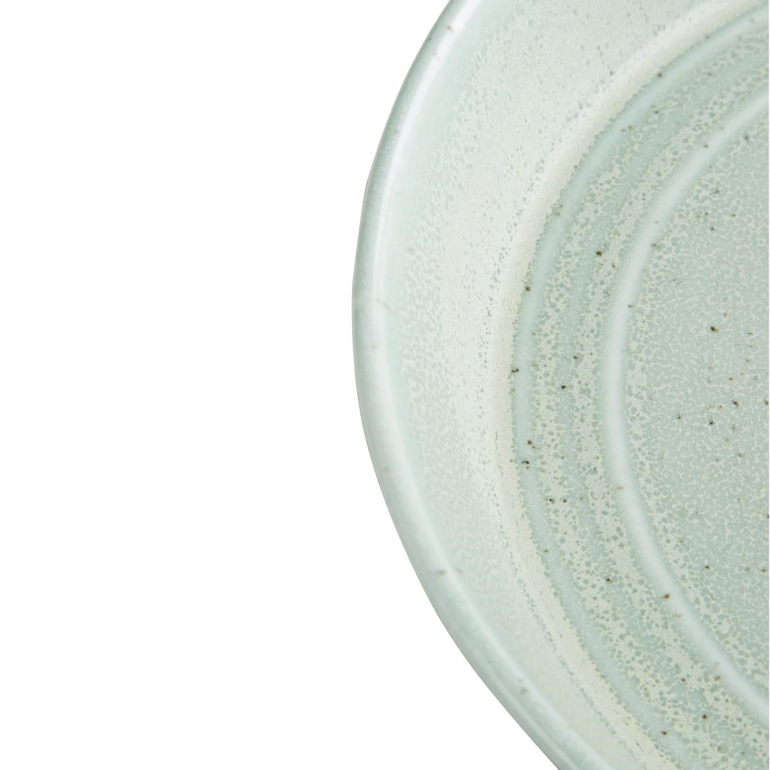 Olympia Cavolo Flat Round Bowls Spring Green 220mm (4 Pack)