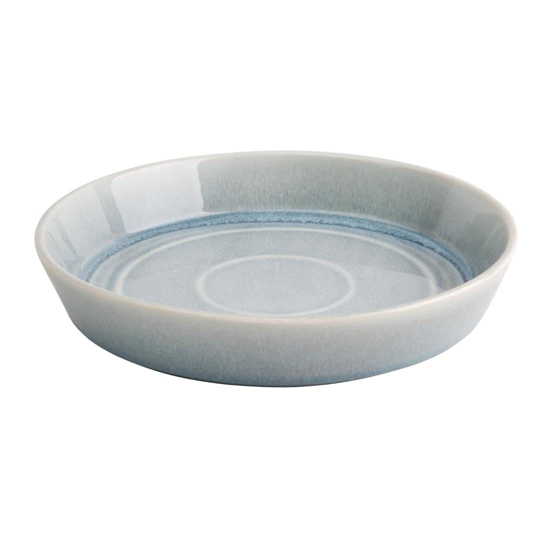 Olympia Cavolo Flat Round Bowls Ice Blue 220mm (4 Pack)