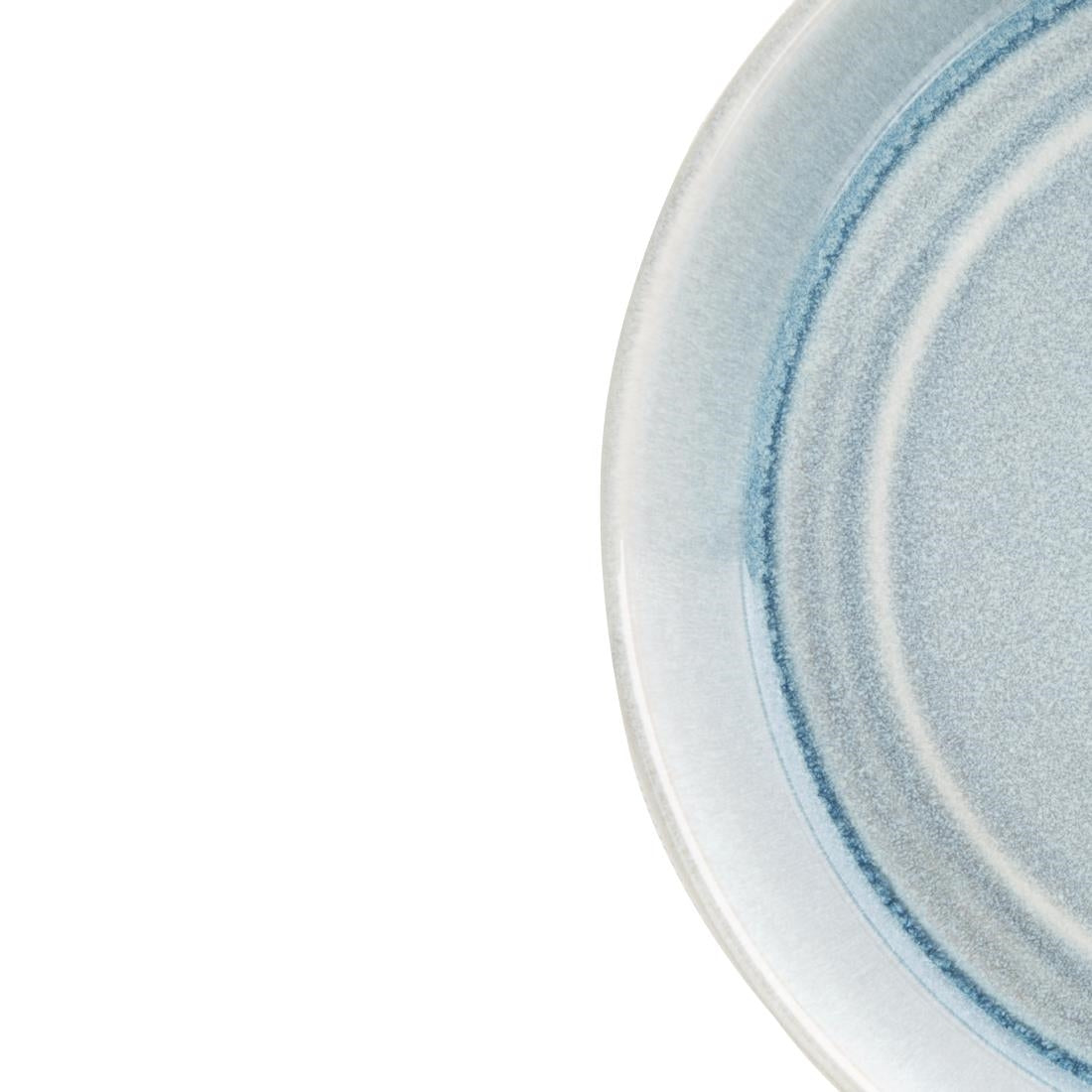 Olympia Cavolo Flat Round Bowls Ice Blue 220mm (4 Pack)