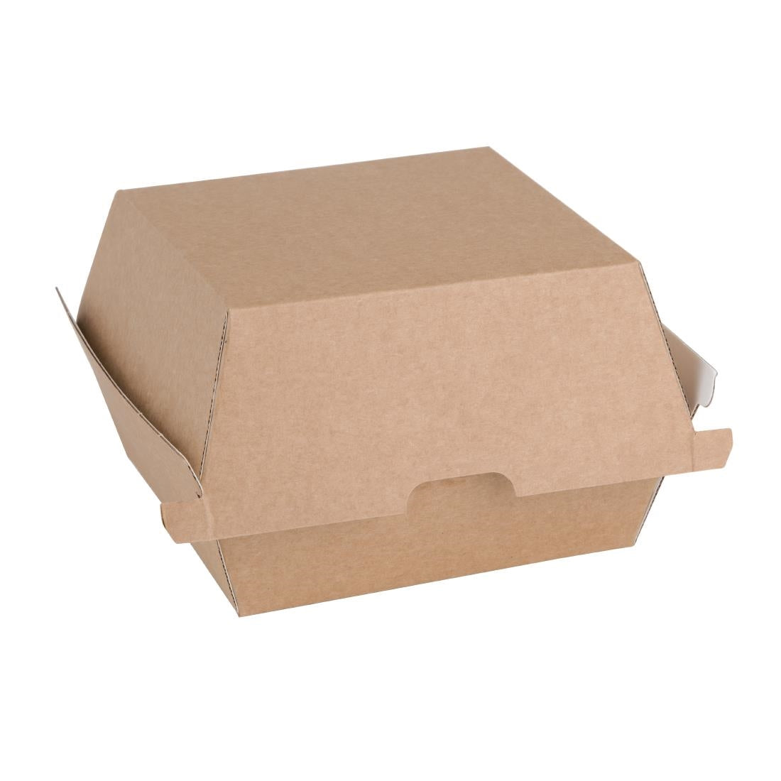 Fiesta Compostable Kraft Burger Boxes Small 105mm (200 Pack)