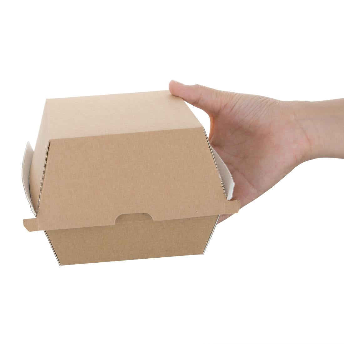 Fiesta Compostable Kraft Burger Boxes Large 112mm (150 Pack)