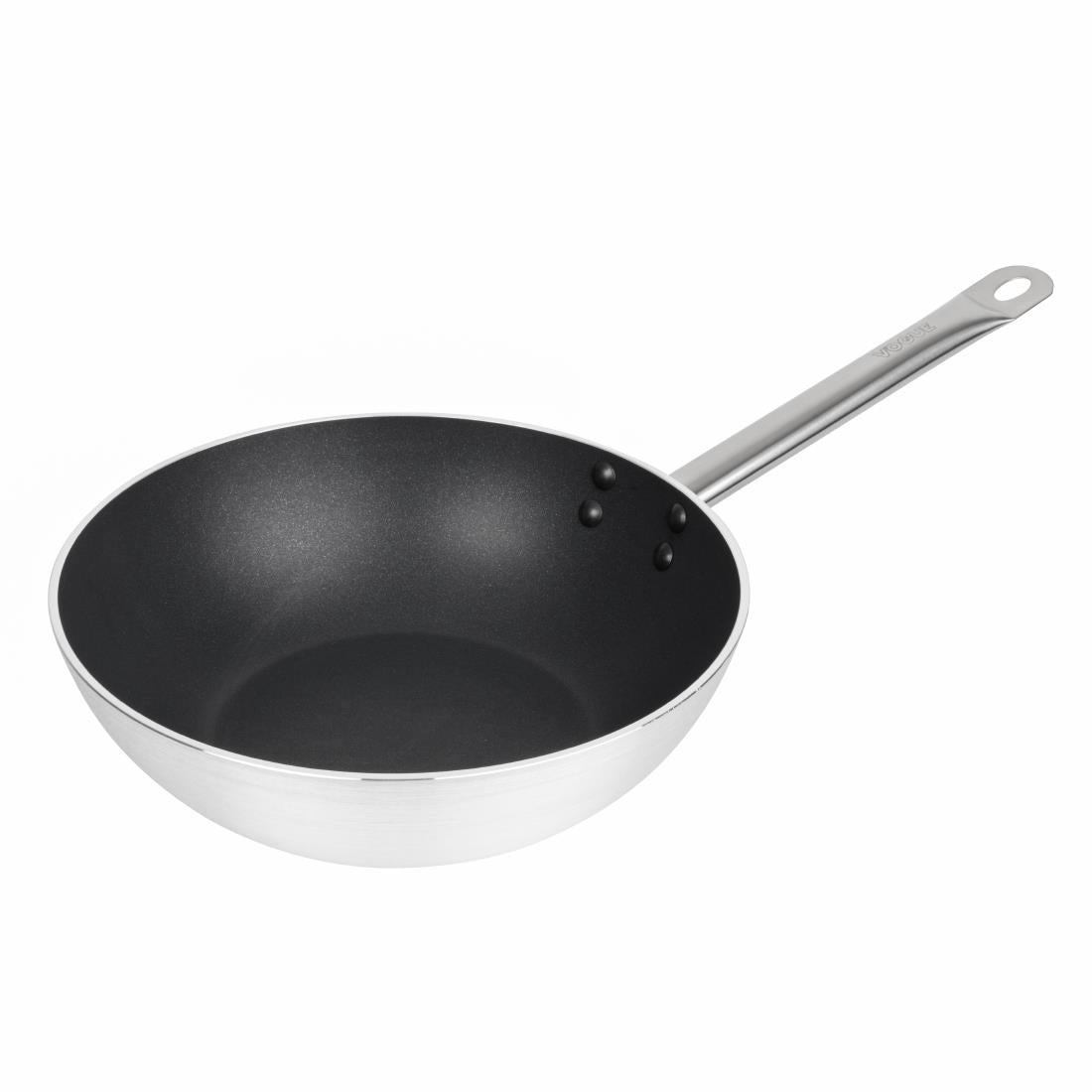 Vogue Non-stick Teflon Aluminium Platinum Plus Wok 30cm