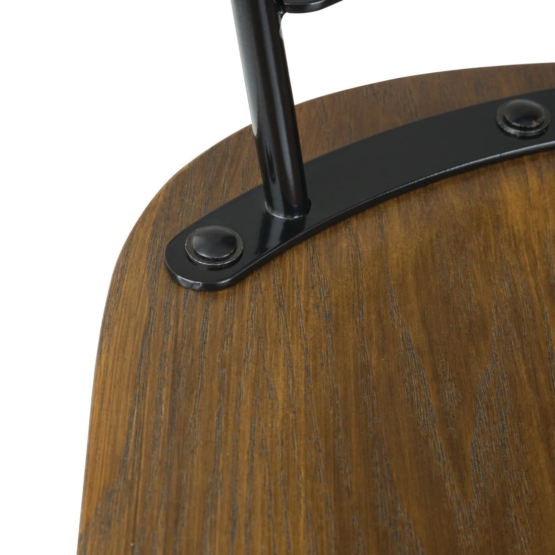 Bolero Scandi Side Chairs Black (2 Pack)