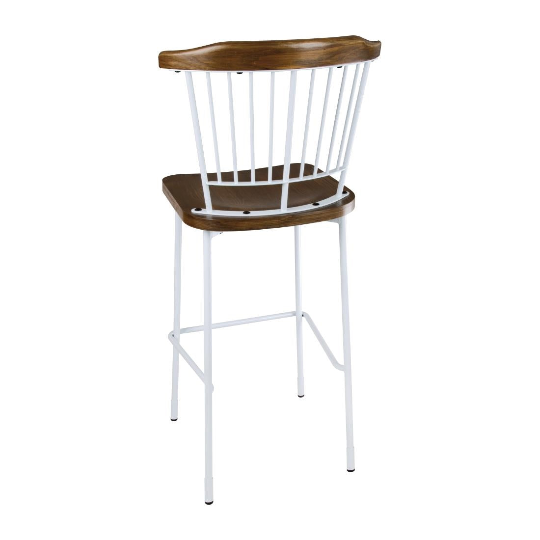 Bolero Scandi High Stools White (2 Pack)