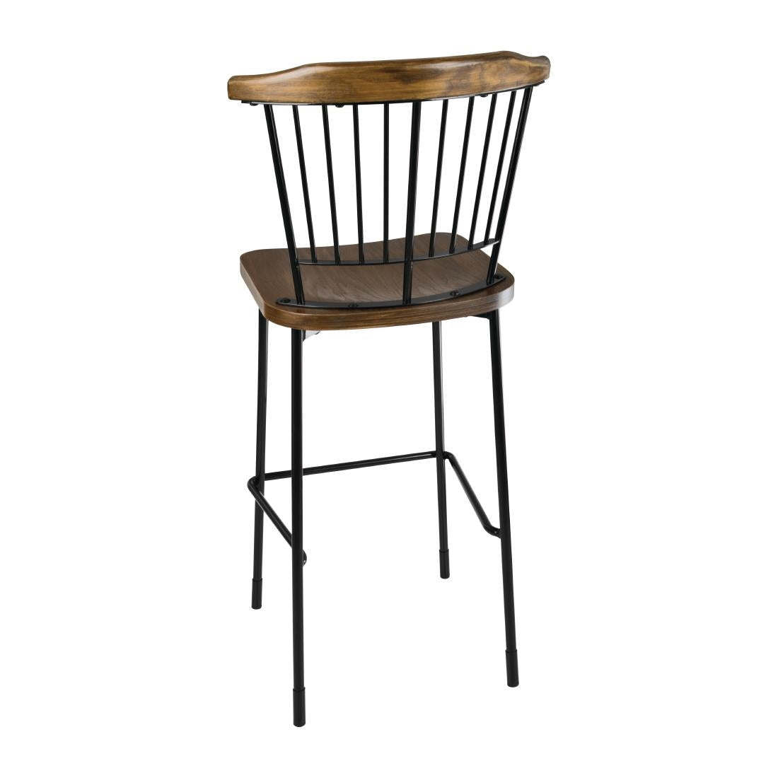 Bolero Scandi High Stools Black (2 Pack)
