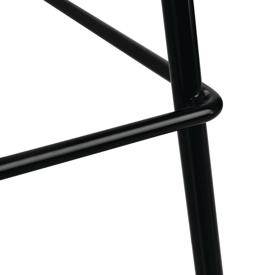 Bolero Steel Wire High Stools Black (4 Pack)