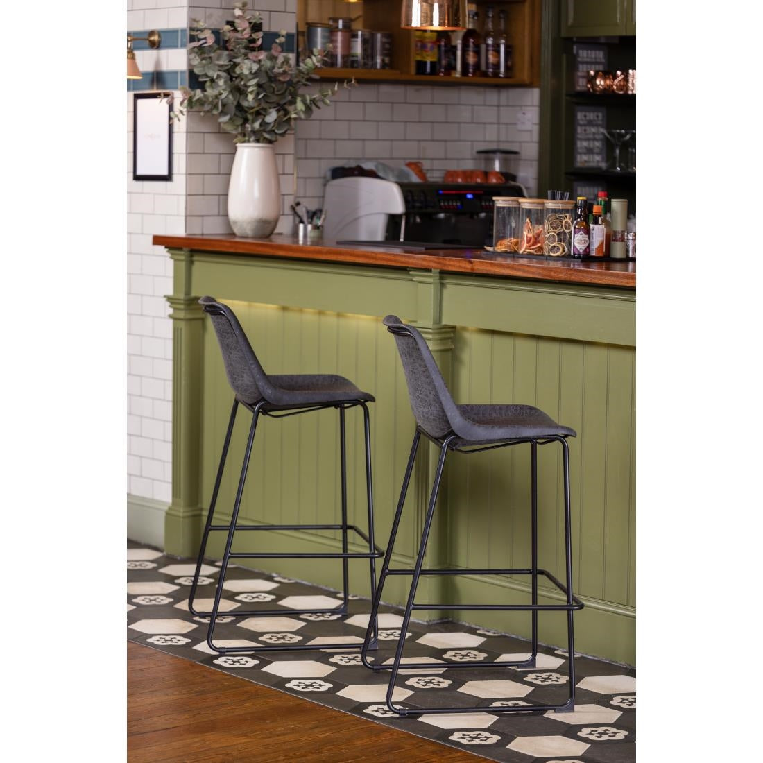 Bolero Rodeo High Stools Black (Single)