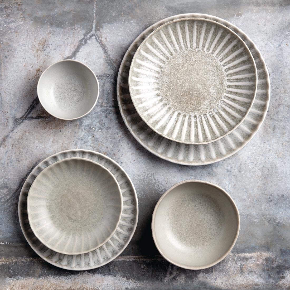 Olympia Corallite Coupe Bowls Concrete Grey 160mm (6 Pack)