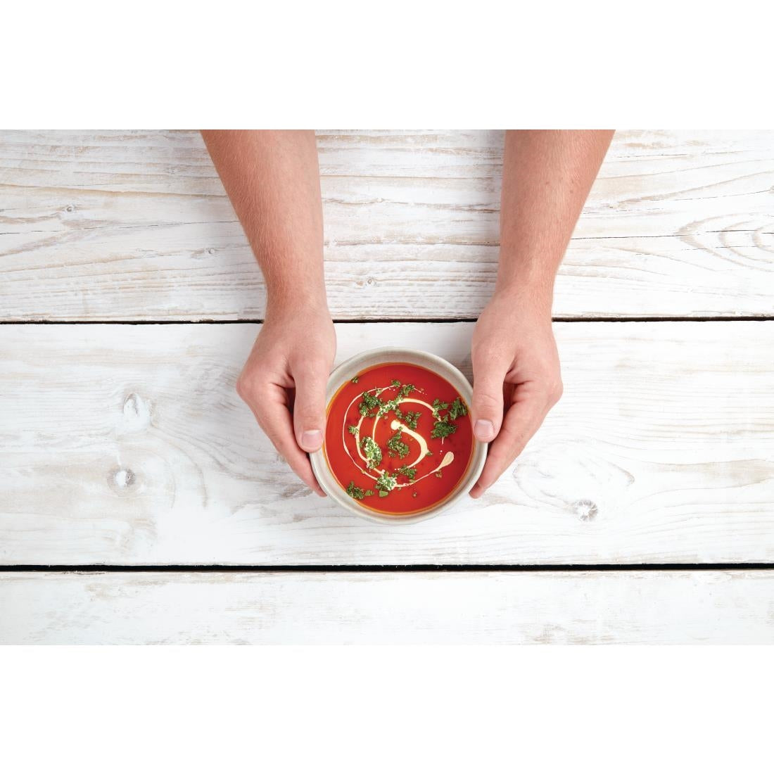 Olympia Corallite Deep Bowls Concrete Grey 105mm (12 Pack)