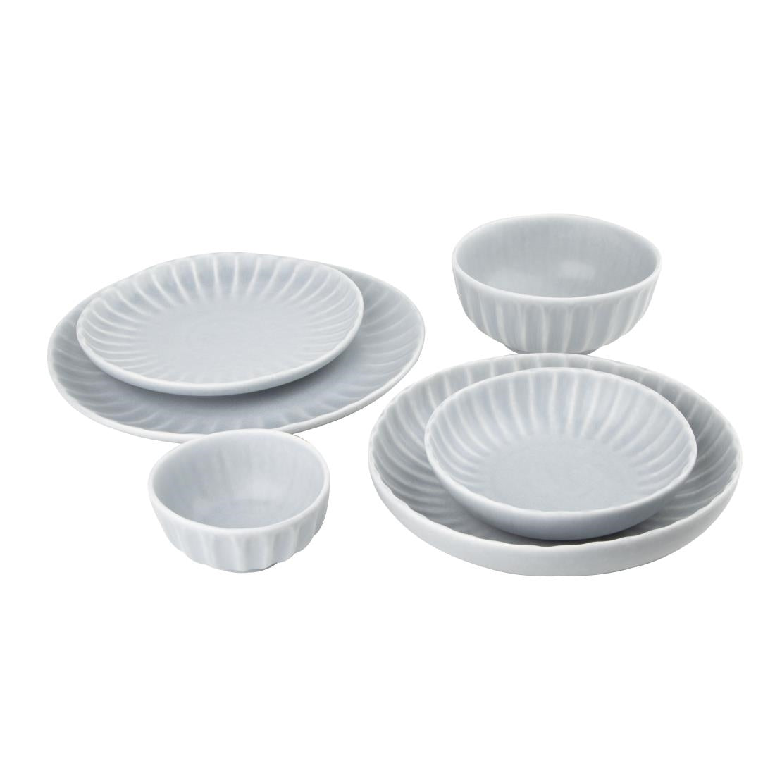 Olympia Corallite Deep Bowls Concrete Grey 105mm (12 Pack)