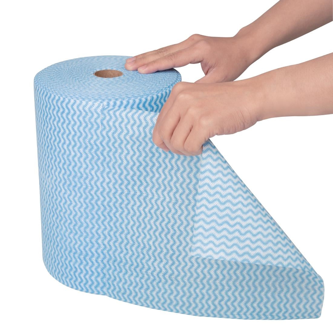 Nisbets Essentials Non-Woven Cloth Blue (Roll of 300 Sheets)