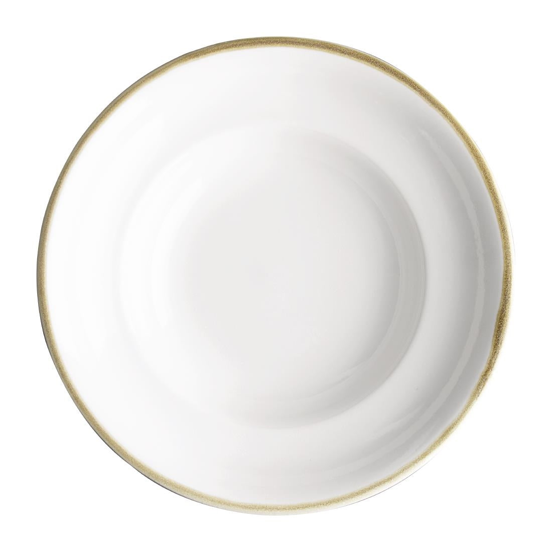 Olympia Kiln Pasta Bowls Chalk 250mm 340ml (4 Pack)