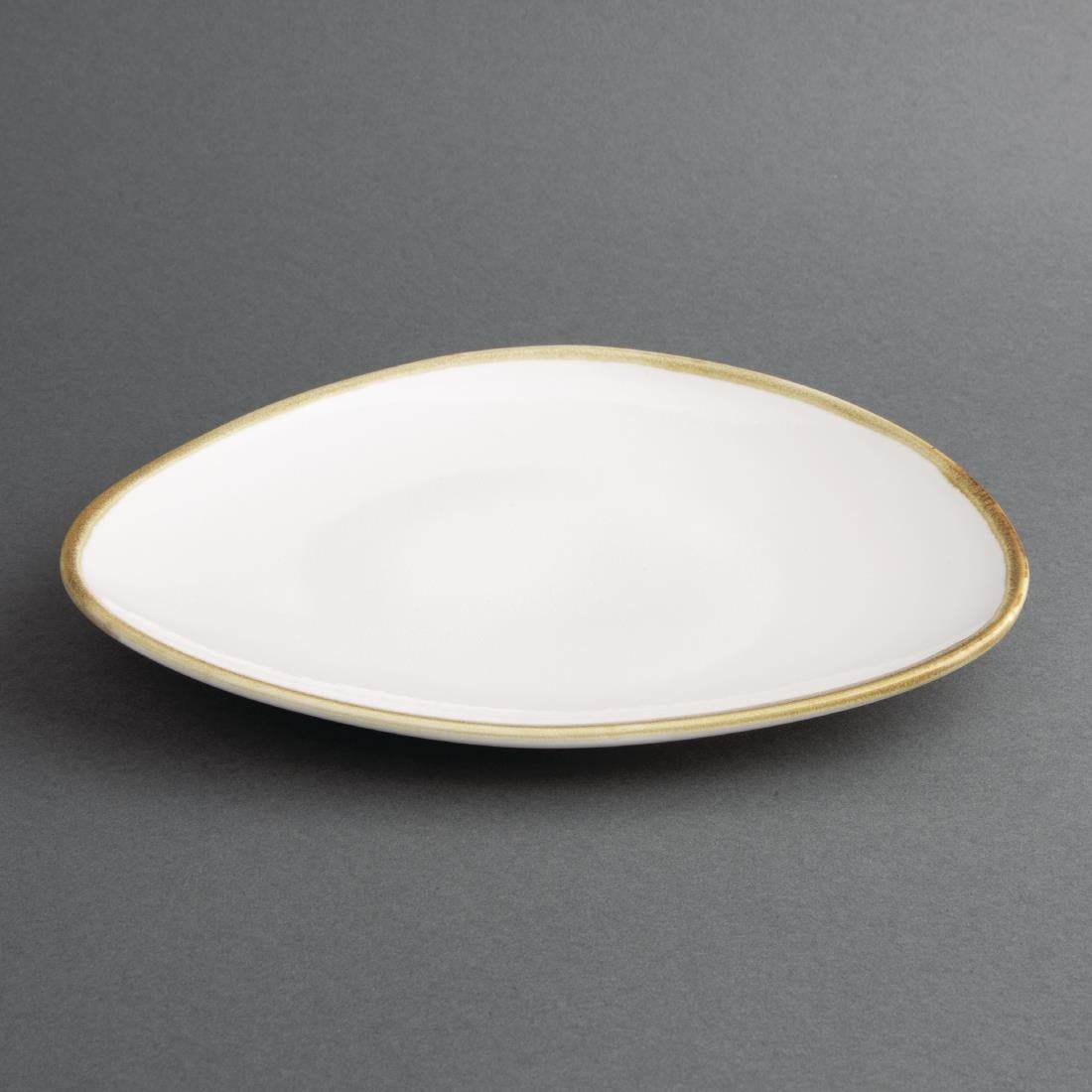 Olympia Kiln Triangular Plates Chalk 230mm (6 Pack)