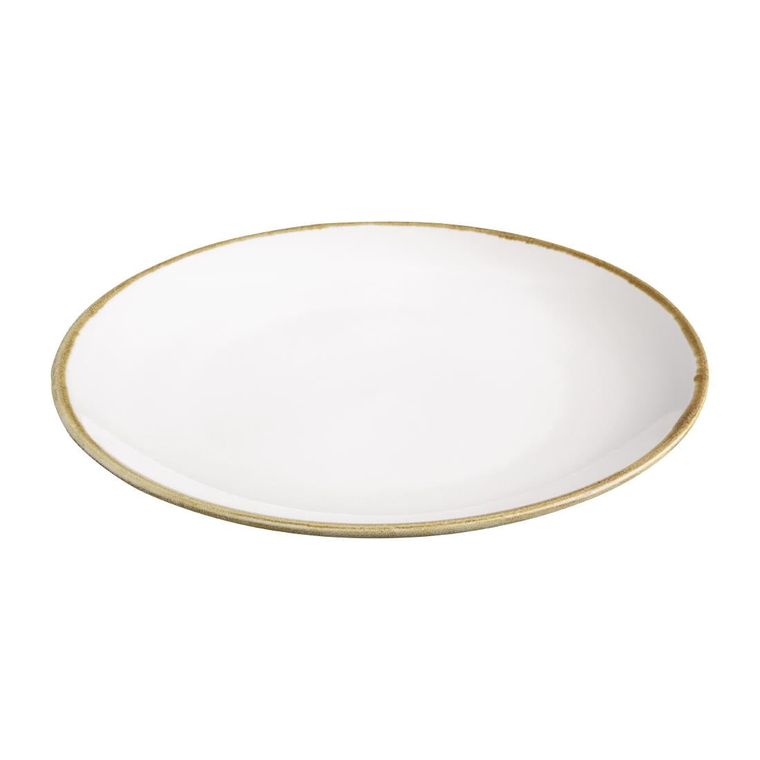 Olympia Kiln Chalk Round Coupe Plates 280mm (4 Pack)