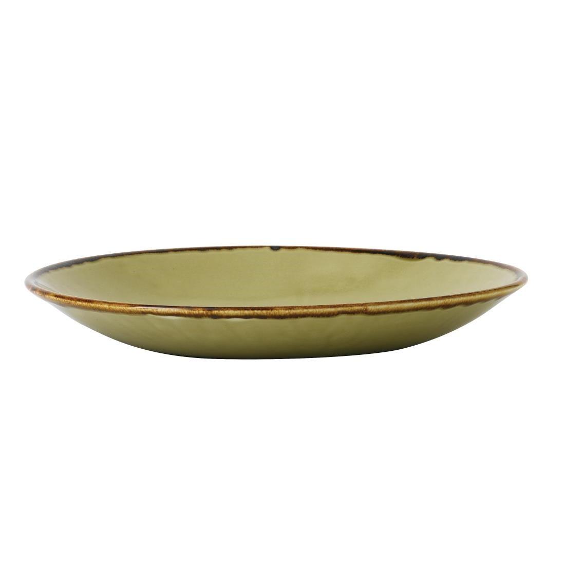 Dudson Harvest Deep Coupe Plates Green 281mm (12 Pack)