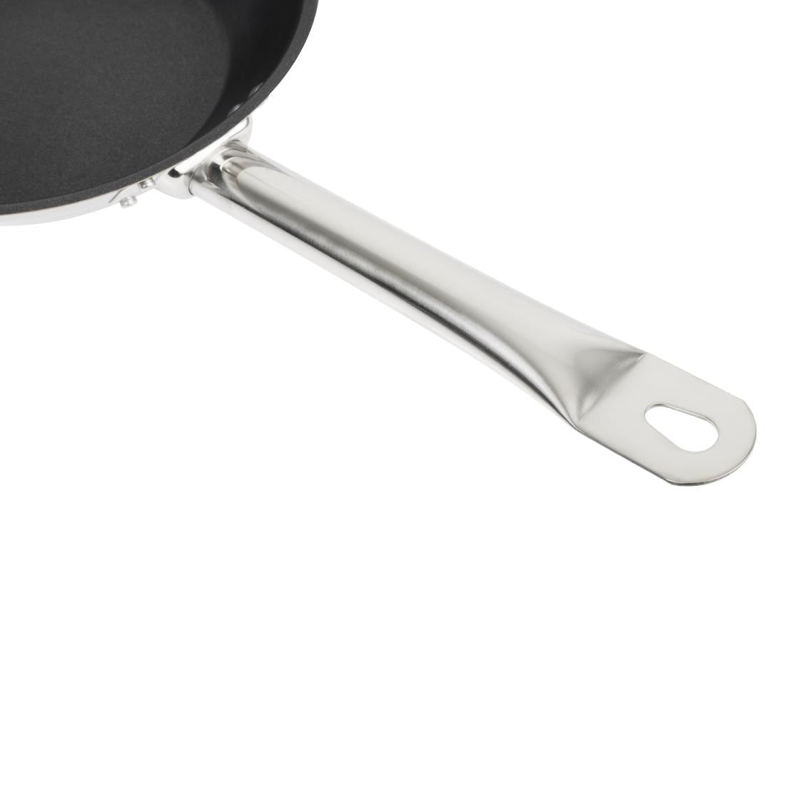 Vogue Stainless Steel Non-Stick Teflon Platinum Plus Frying Pan 20cm
