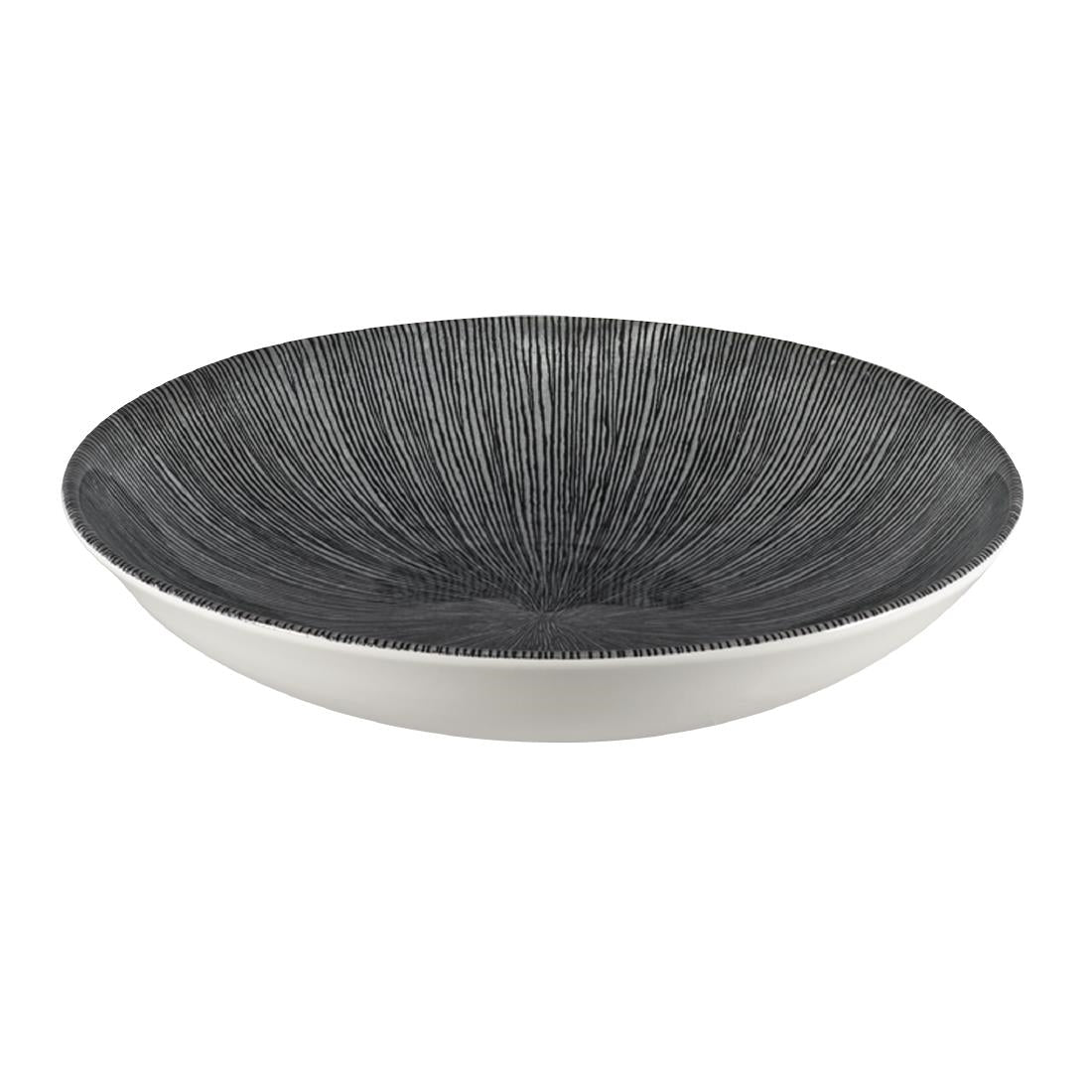 Churchill Studio Prints Agano Coupe Bowls Black 248mm (12 Pack)