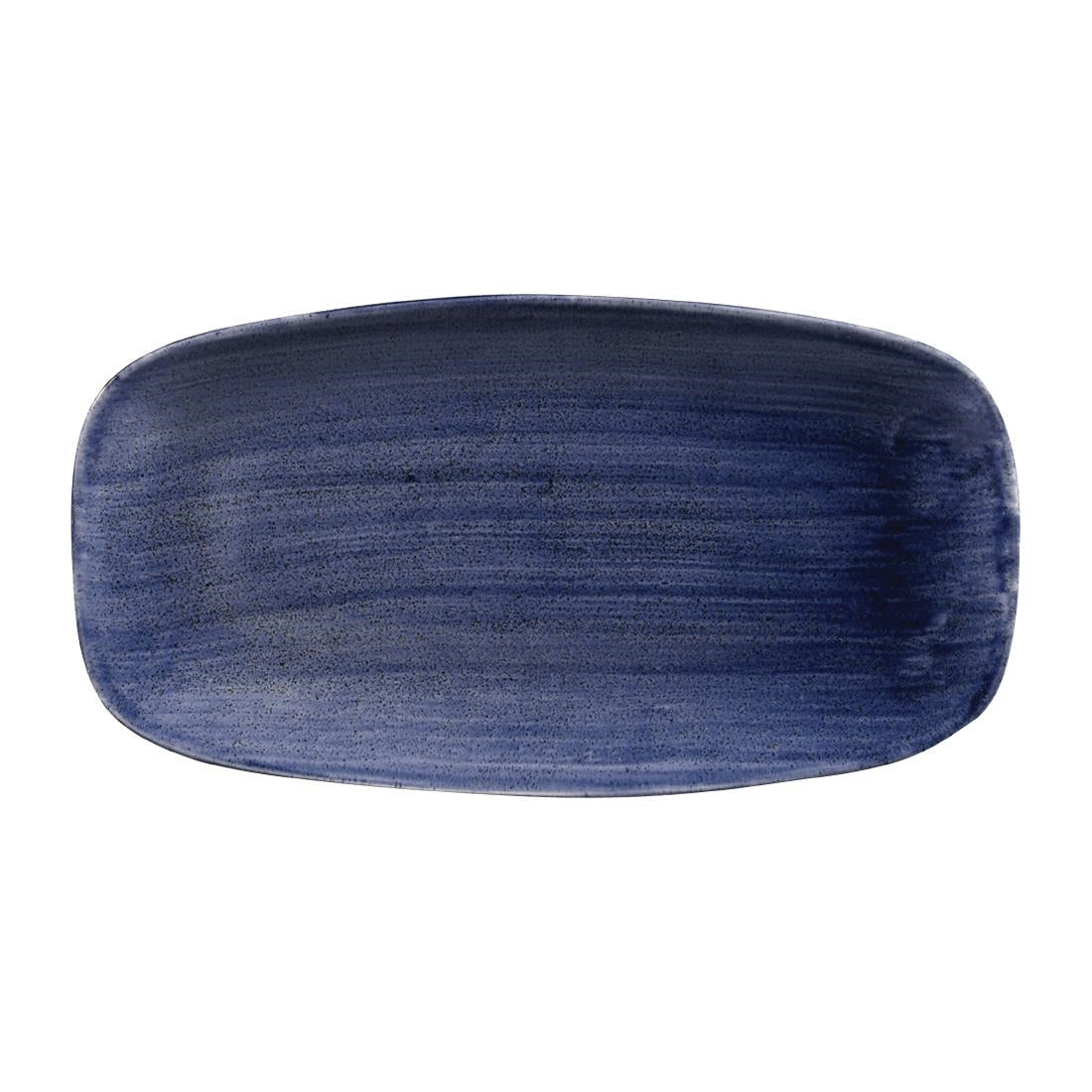Churchill Stonecast Patina No. 4 Chefs Plates Cobalt 355 x 189mm (6 Pack)