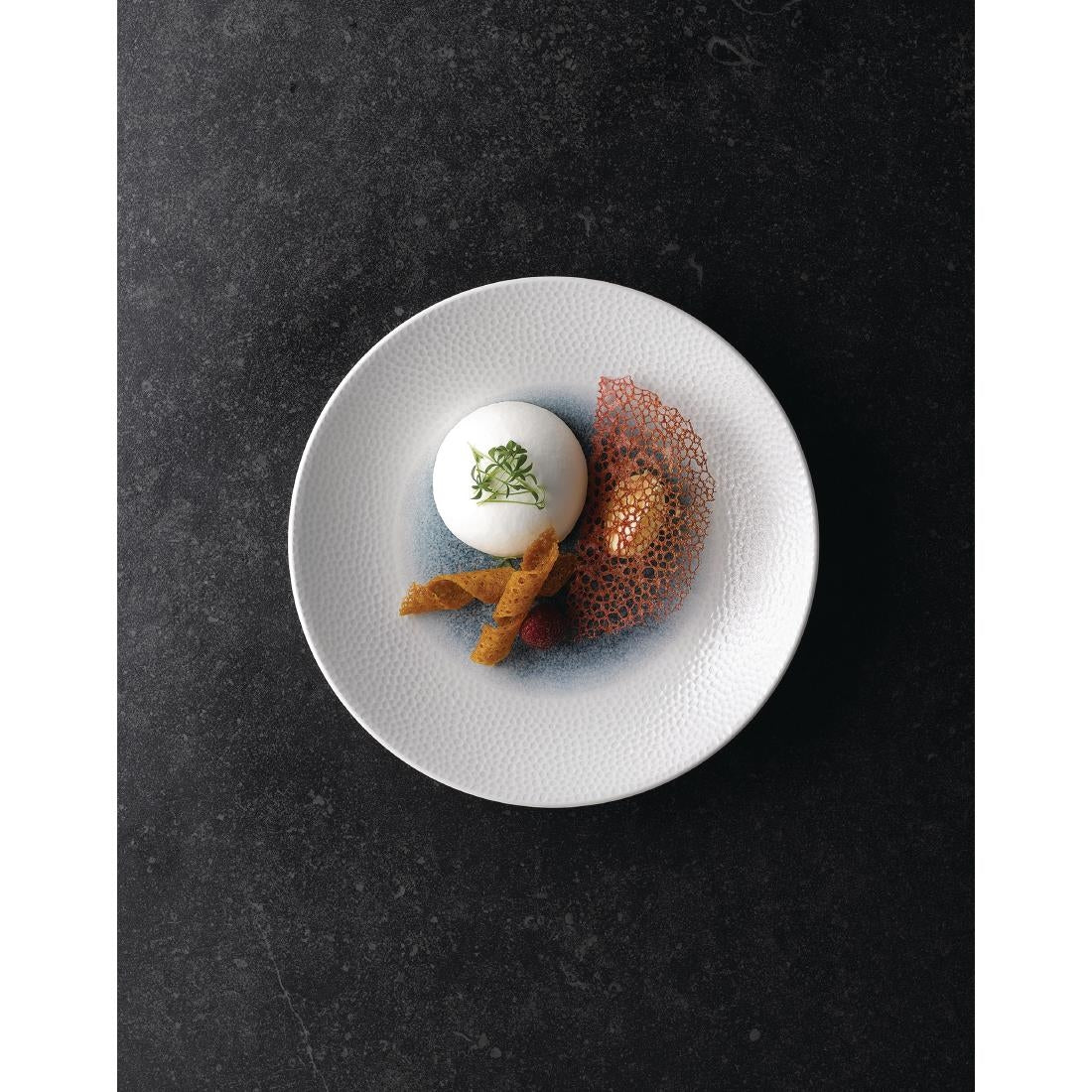 Churchill Isla Centre Print Deep Coupe Plates Topaz Blue 255mm (12 Pack)