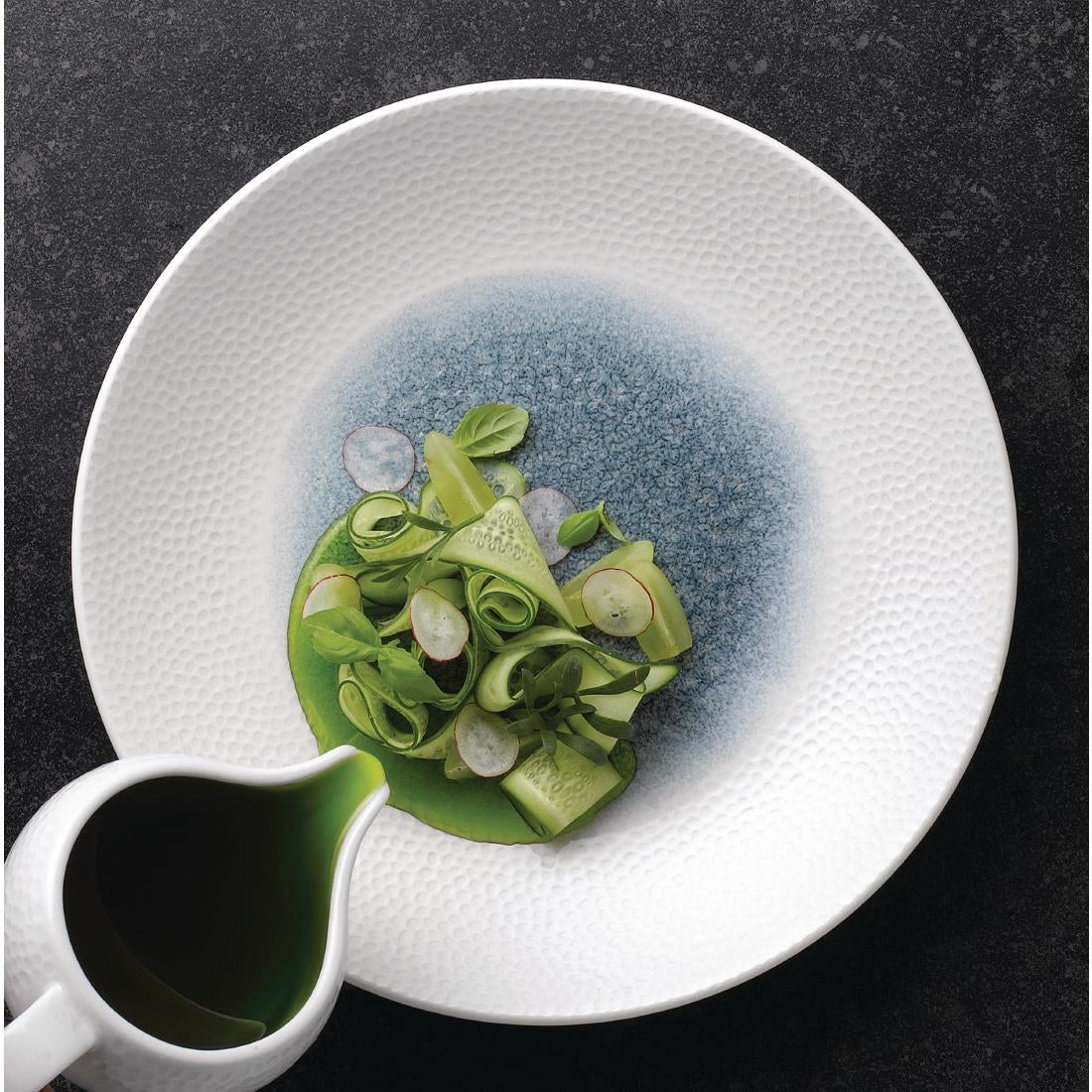 Churchill Isla Centre Print Deep Coupe Plates Topaz Blue 281mm (12 Pack)