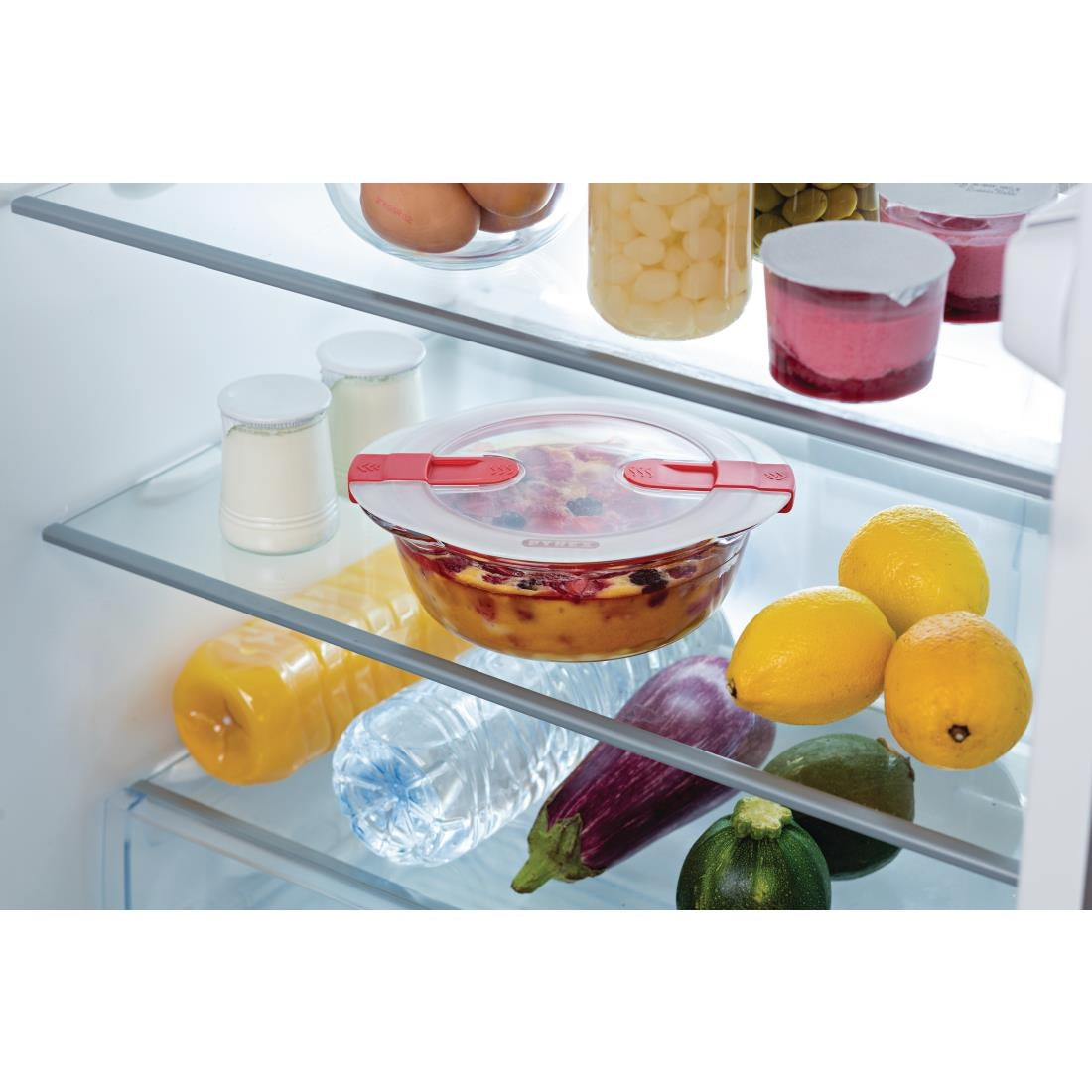 Pyrex Cook and Heat Round Dish with Lid 350ml