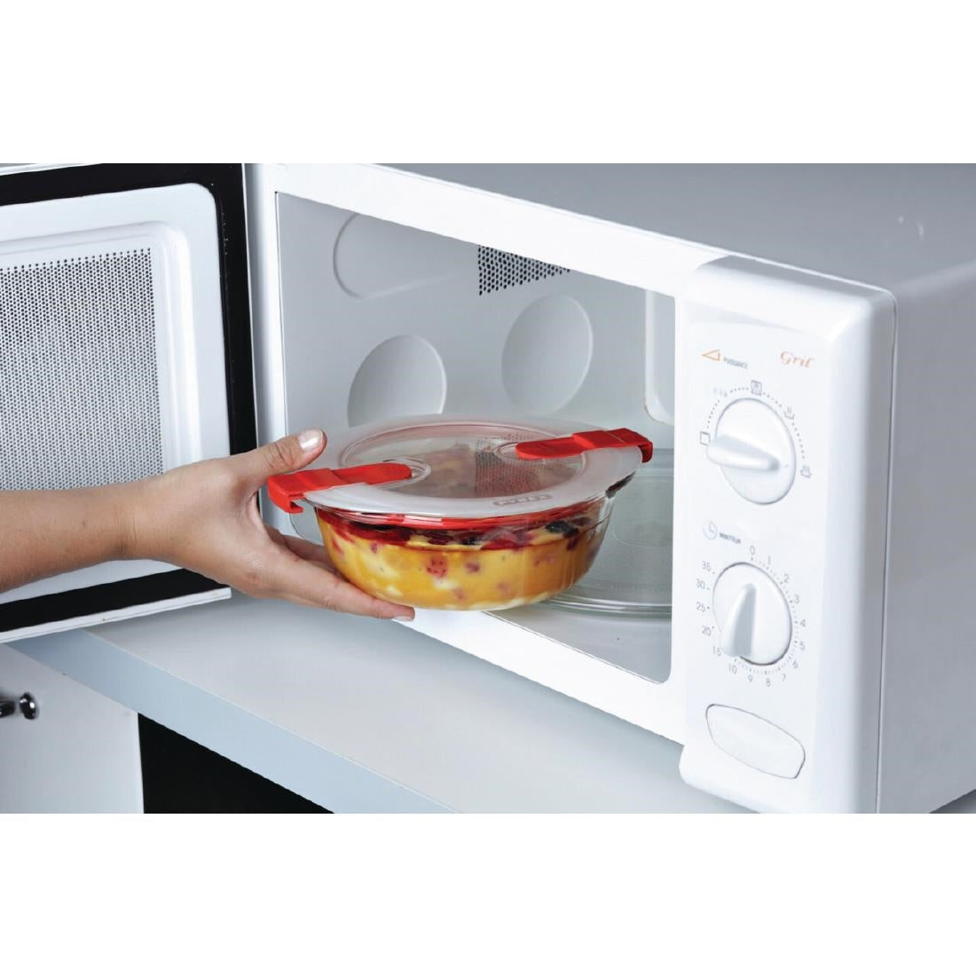 Pyrex Cook and Heat Round Dish with Lid 350ml