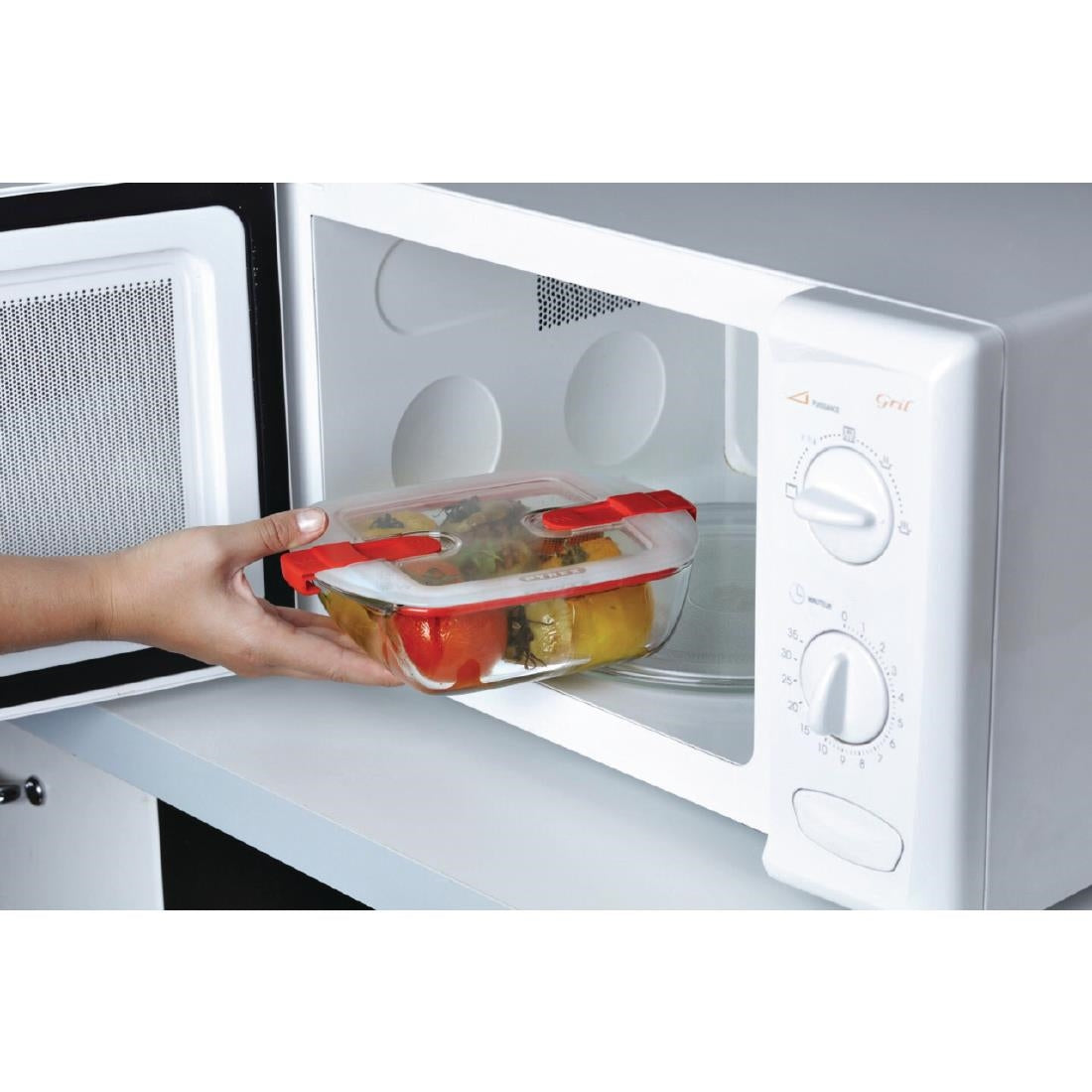 Pyrex Cook and Heat Square Dish with Lid 350ml