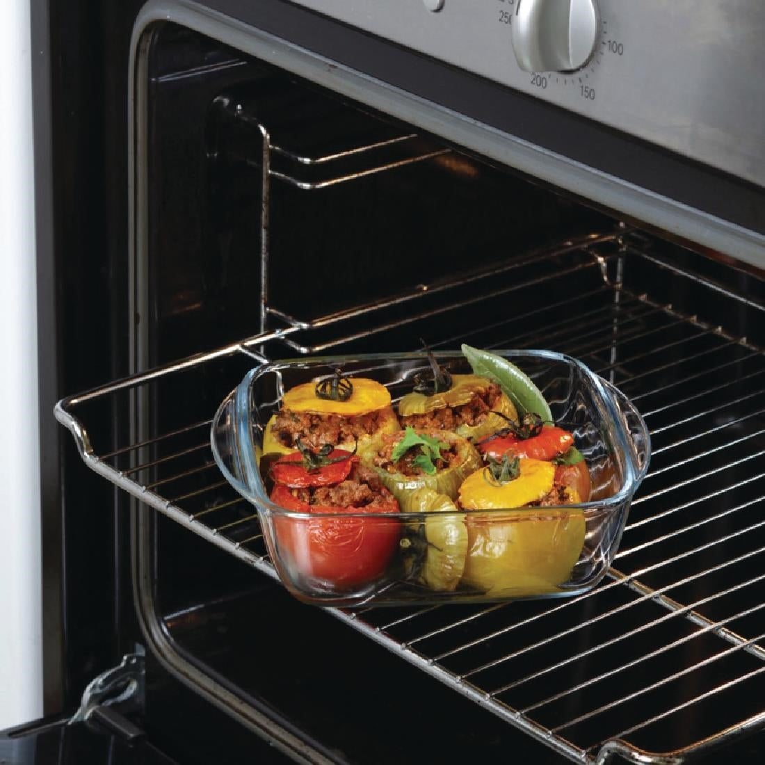 Pyrex Cook and Heat Square Dish with Lid 350ml