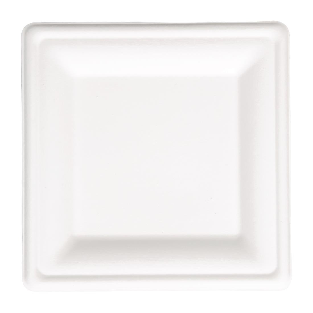 Fiesta Compostable Bagasse Square Plates 159mm (50 Pack)