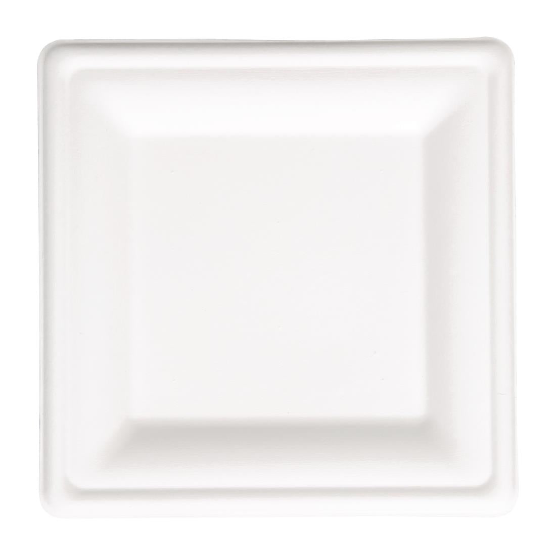 Fiesta Compostable Bagasse Square Plates 204mm (50 Pack)