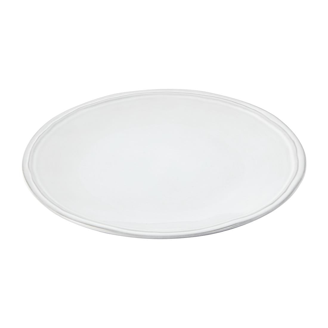 Olympia Raw Recycled Clay Coupe Plates White 220mm (6 Pack)